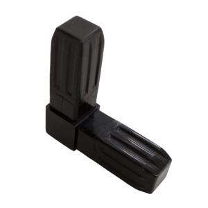 100-300-S 2-Way Black Steel-Core Connector
