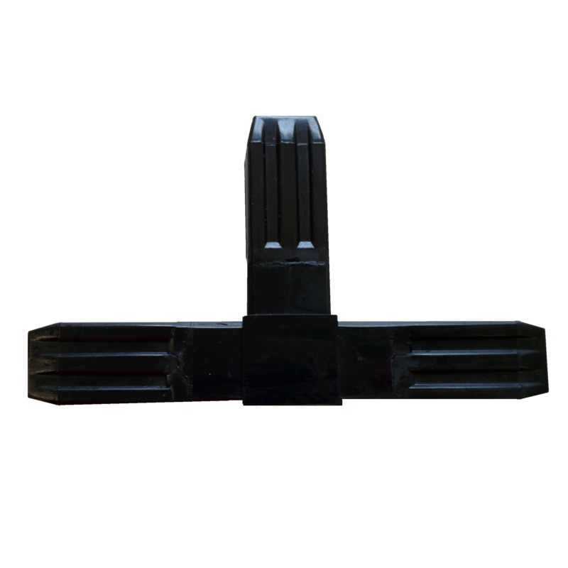 100-304-S  3-Way Black Steel-Core "T" Connector