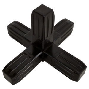 100-320-S  5-Way Black Steel-Core Connector