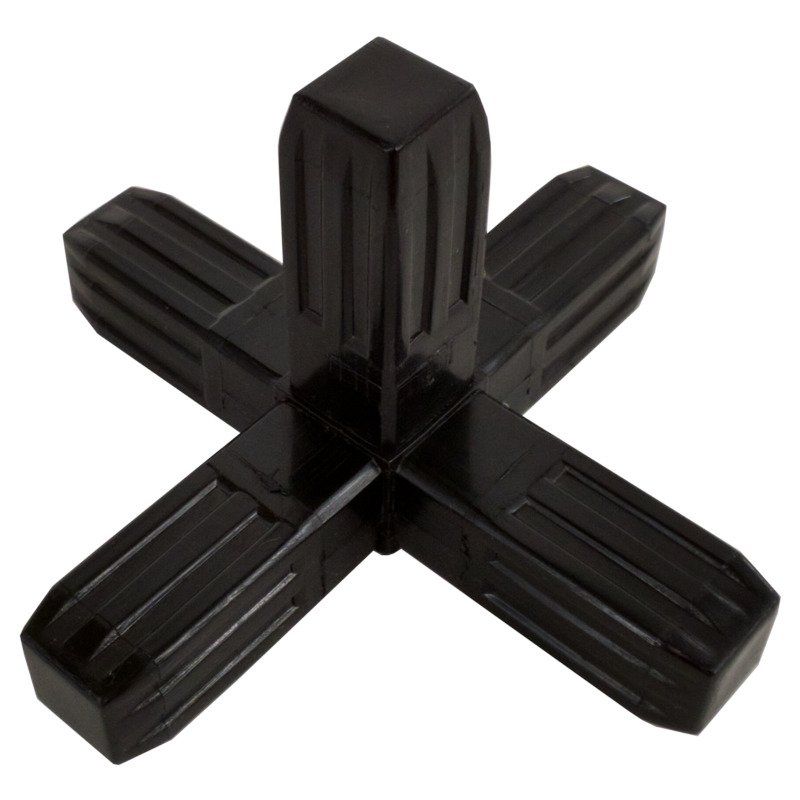 100-320-S  5-Way Black Steel-Core Connector