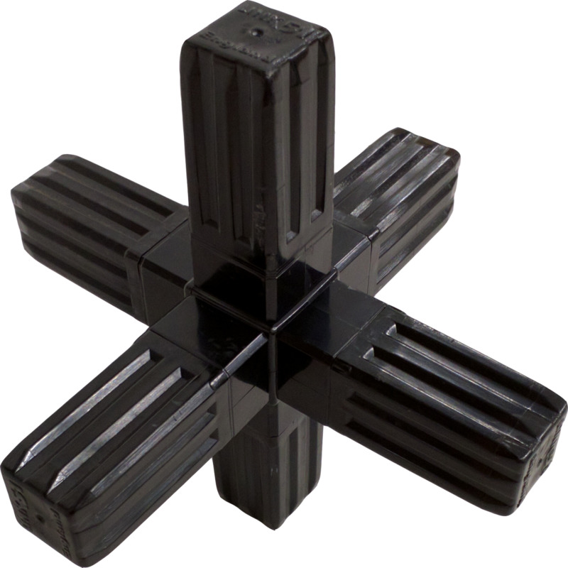 100-324-S 6-Way Steel-Core Black Connector - Image 2
