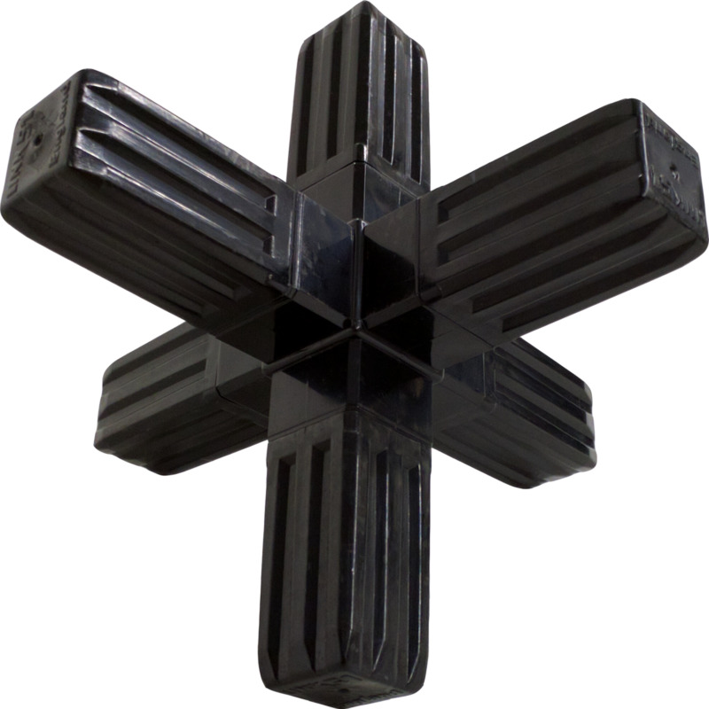 100-324-S 6-Way Steel-Core Black Connector - Image 7