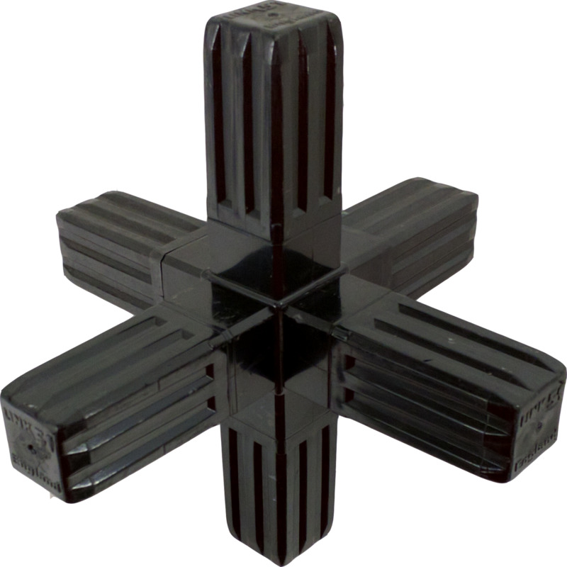100-324-S 6-Way Steel-Core Black Connector - Image 6