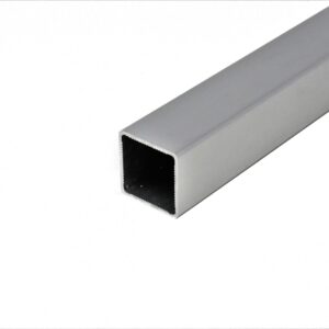 100-100 Standard Square Extrusion by EZTube 1" Square Tube. 100-100 is a standard square extruded aluminum tube from 6063 T5 aerospace-grade aluminum. 100-100 square extrusion by EZ Tube for boltless construction framing systems.