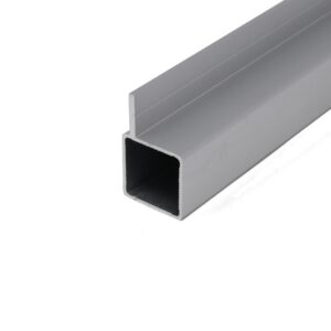 100-110 Single Fin Square Aluminum Extrusion Tube for 3/4″ Flush Panel 1.00" by EZTube for Industrial Supply