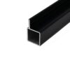 100-110 Black Single Fin Square Aluminum Extrusion Tube for 3/4″ Flush Panel 1.00" by EZTube for Industrial Supply