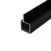 100-120-BK Single Fin Black Tube for 1/4″ Flush Panel