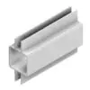 100-273-S 2-Way Captive Fin Centered Extruded Aluminum Tube for 1/4 inch Panel