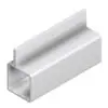 120 Single I-Fin Square Aluminum Extrusion for 1/4" Flush Panel - Image 3