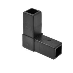 200-300-HF 2-Way Black "L" Connector, Hammer Fit