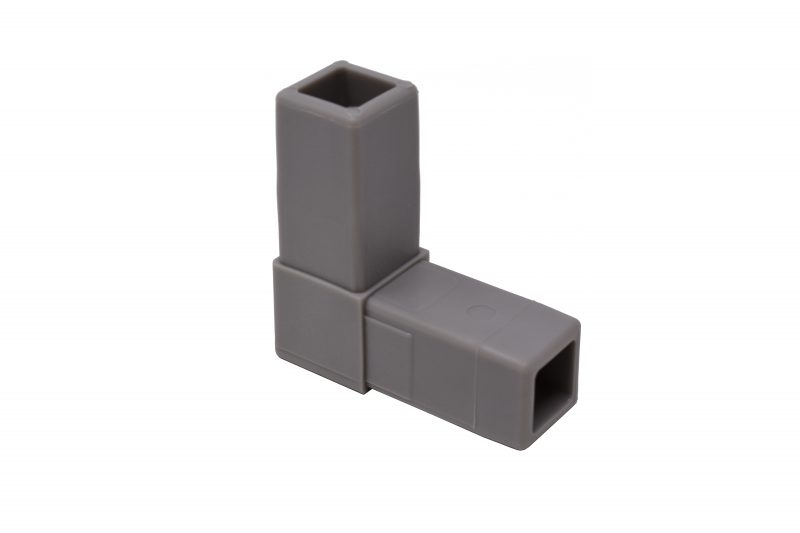 200-301-HF 2-Way Gray "L" Connector, Hammer Fit