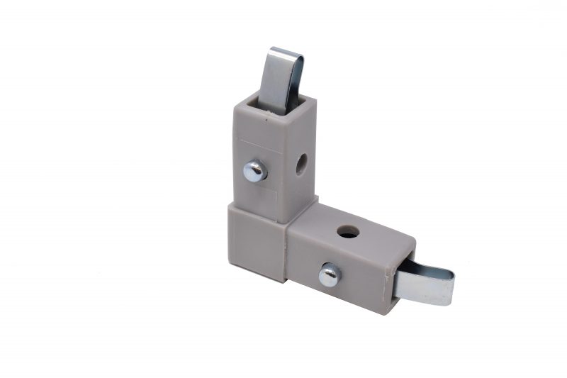 200-301-QR 2-Way Gray "L" Connector, Quick-Release