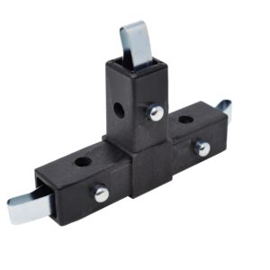 200-304-QR 3-Way Black "T" Connector, Quick-Release