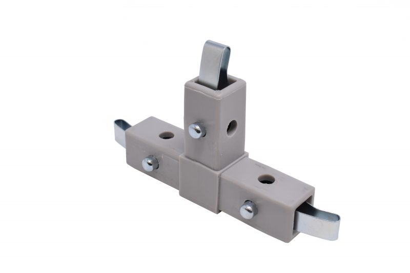 200-305-QR 3-Way Gray "T" Connector, Quick Release