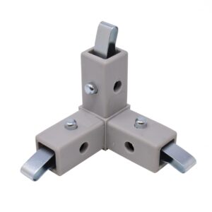 200-309-QR 3-Way Gray Corner Connector, Quick Release