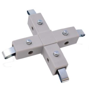 200-313-QR 4-Way Gray Cross Connector, Quick-Release