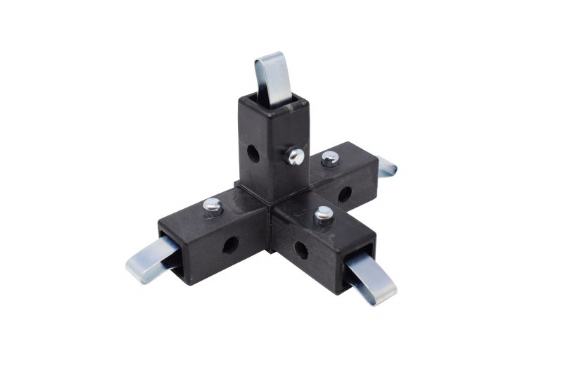 200-316-QR 4-Way Black Connector, Quick-Release