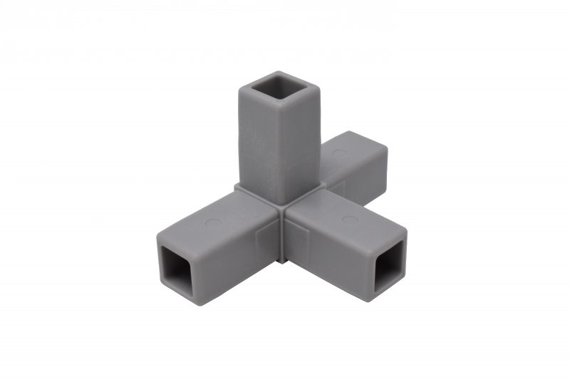 200-317-HF 4-Way Gray Connector, Hammer Fit