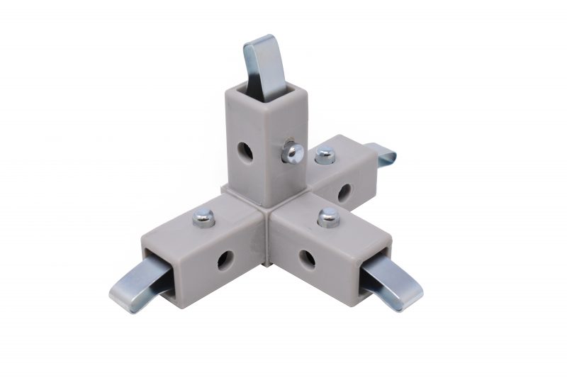 200-317-QR 4-Way Gray Connector, Quick-Release