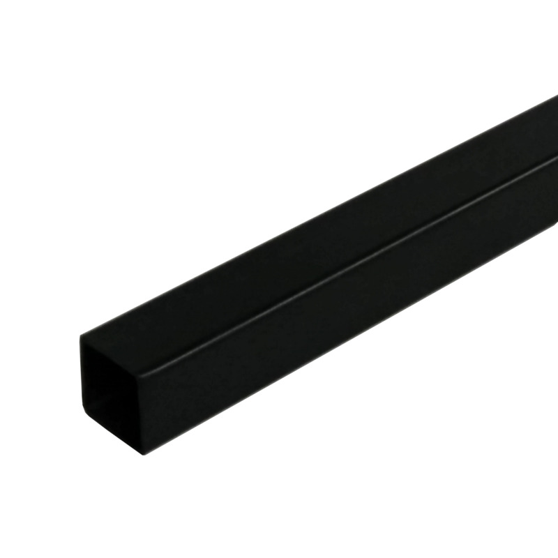 100-102 1" Square Steel Tube in Matte Black Powder Coating