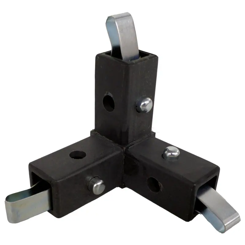 200-308-QR  3-Way Black Composite Quick-Release Corner Connector - Image 4
