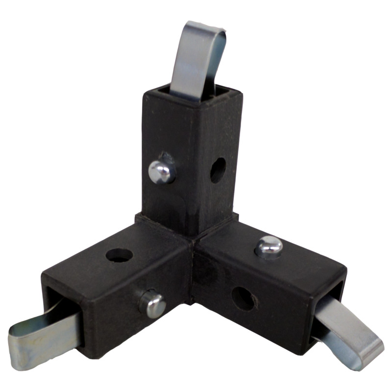 200-308-QR  3-Way Black Composite Quick-Release Corner Connector - Image 2