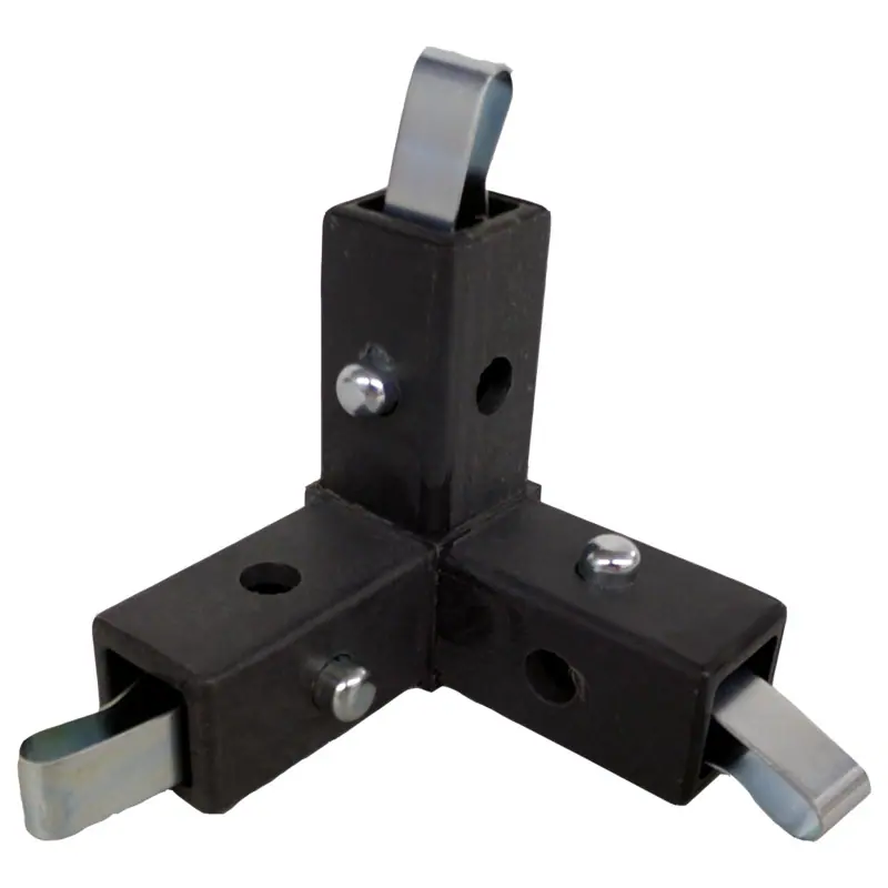 200-308-QR  3-Way Black Composite Quick-Release Corner Connector - Image 2
