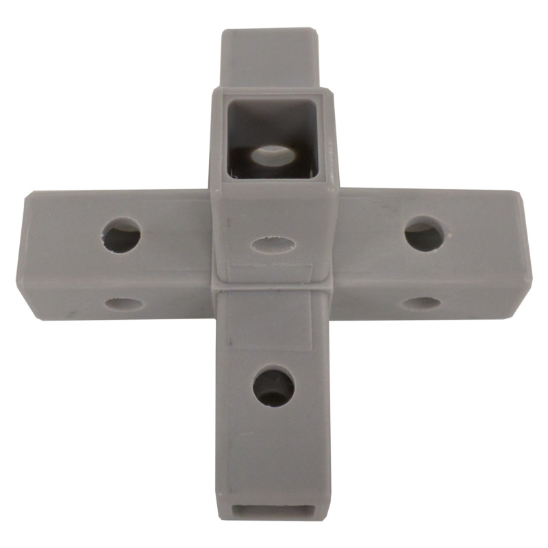 320-QR 5-Way White Composite Quick-Release Cross Connector for Square Tube - Image 6