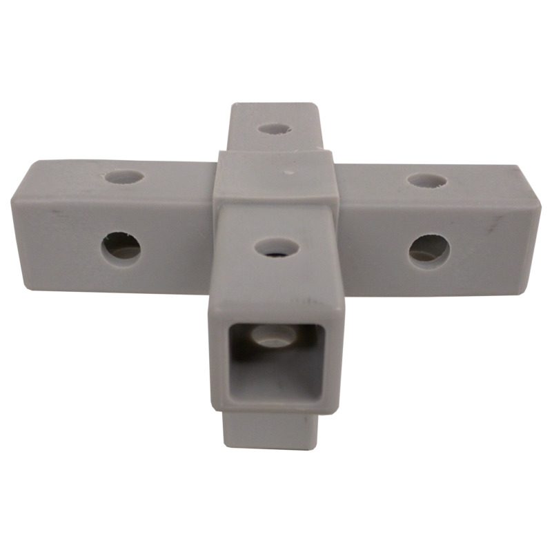 320-QR 5-Way White Composite Quick-Release Cross Connector for Square Tube - Image 2