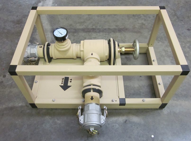 Pump frame and casing built using EZTube