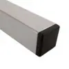 100-329 Square 1.0" Tube End Cap Plain. Cap closes off tube ends to reduce dust and create a sturdy platform. For easy tube assembly, end caps are compression fit.