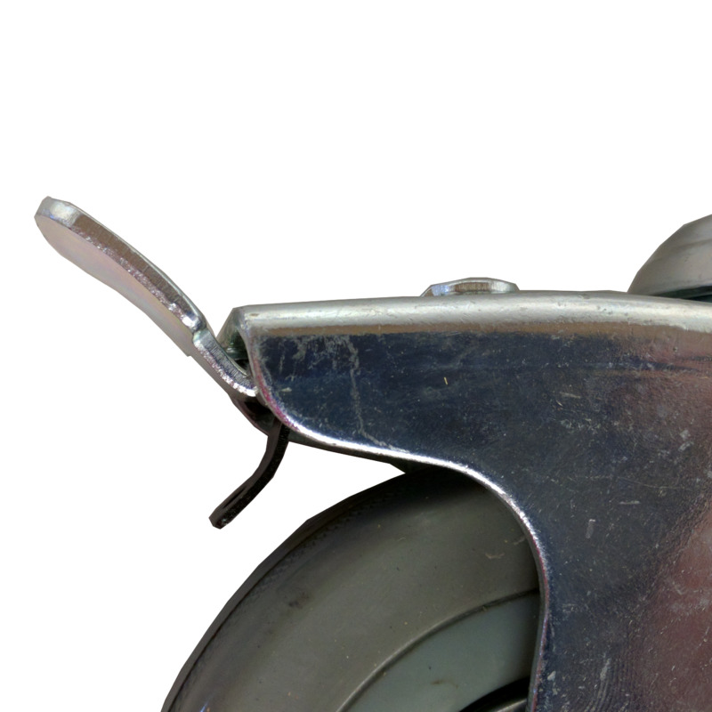 100-384-B 4" Stem Caster with Brake - Image 3