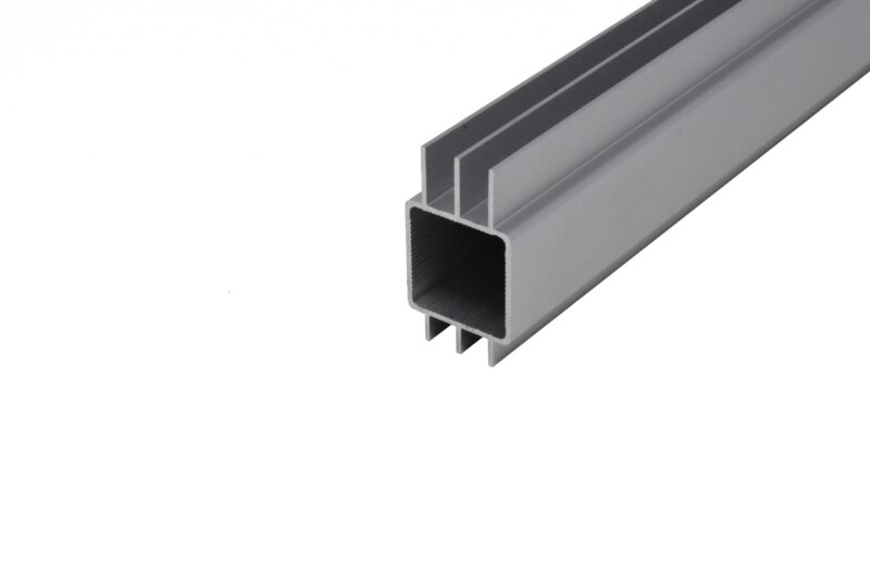 100-242 Sliding Door Track Extruded Aluminum Tube for 1/4" Panel by EZTube