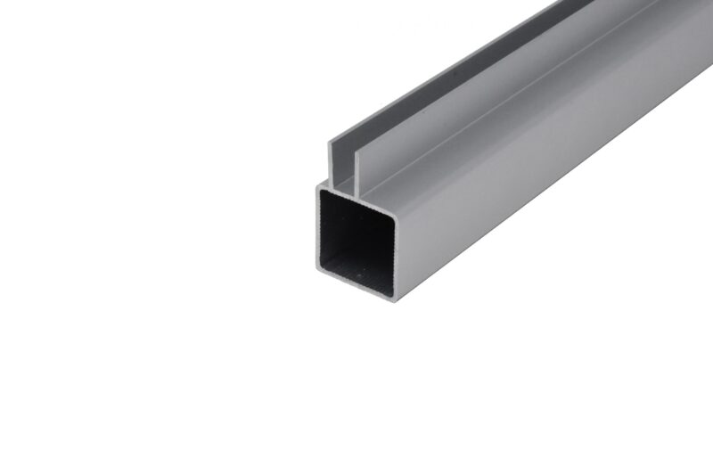 100-250-S Single Captive Extended Fin Extruded Aluminum Tube for 1/4" Panel by EZTube