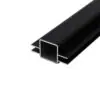 100-270-S 2-Way Captive Extended Fin Tube for 1/4" Panel in Matte Black Powder Coating