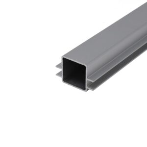 100-270 2-way I slot standard captive fin extruded aluminum tube by EZTube for 1/4″ panels for increased panel security