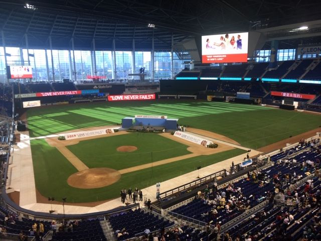 Baseball stadium using EZTube modular framing