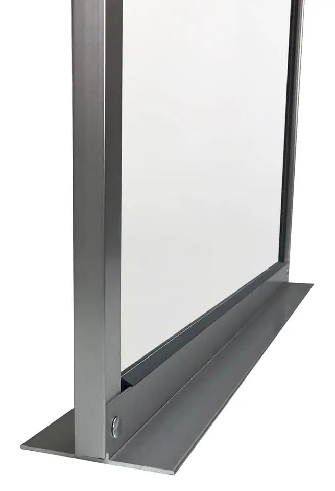24" W x 36" H countertop sneeze guard