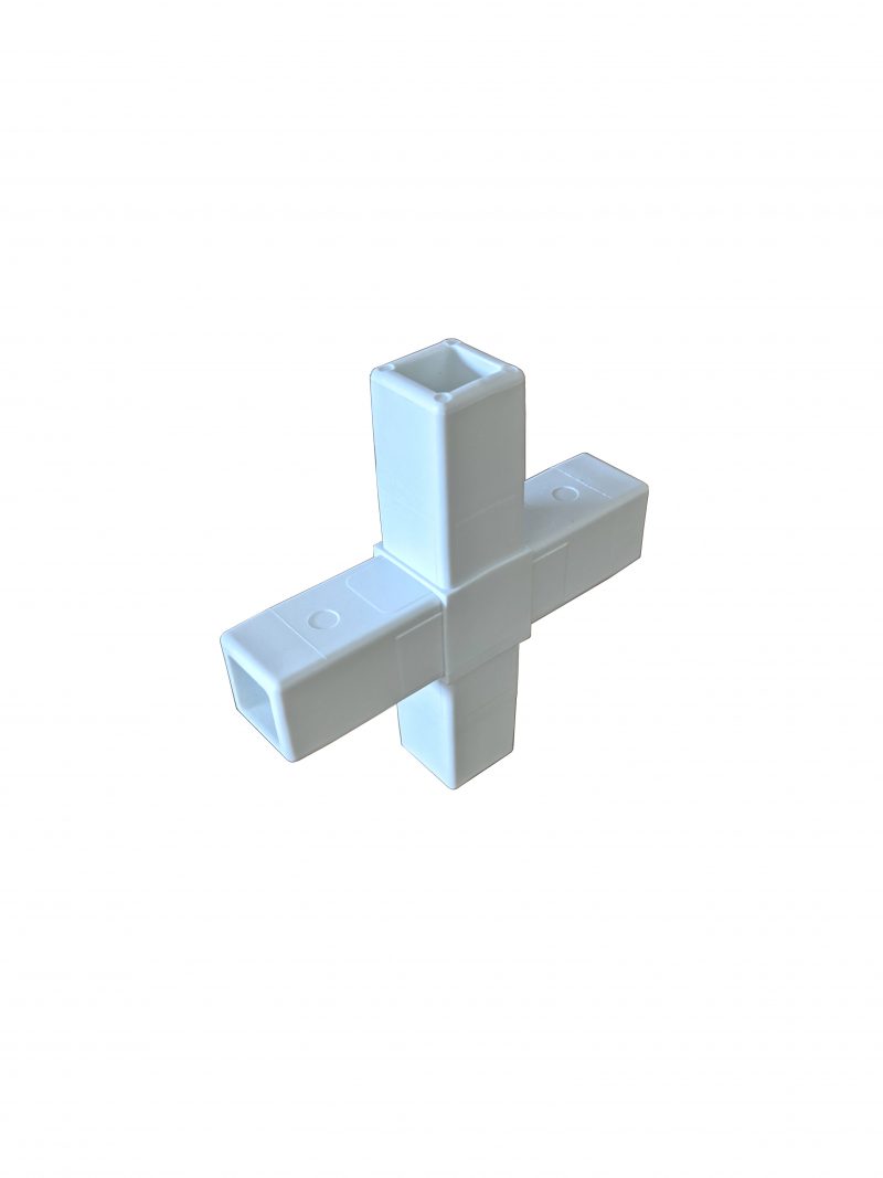 200-312-HF 4-Way White Composite Cross Connector