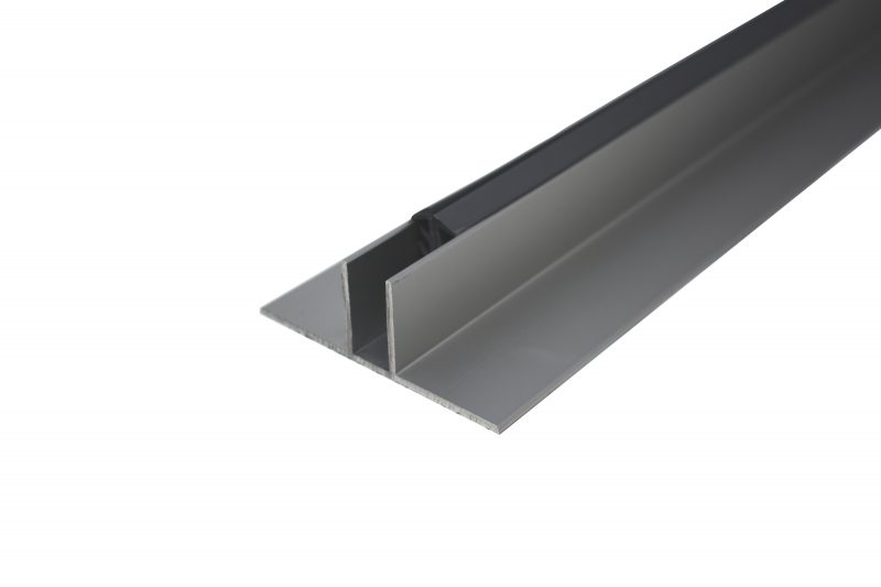 100-106 Bottom Track Aluminum Extrusion by EZTube with Cladding