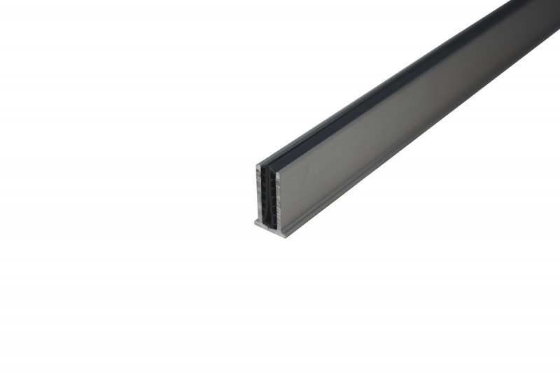 100-105 Linear Rail Extrusion Finned Extrusion with Cladding by EZTube for Panels
