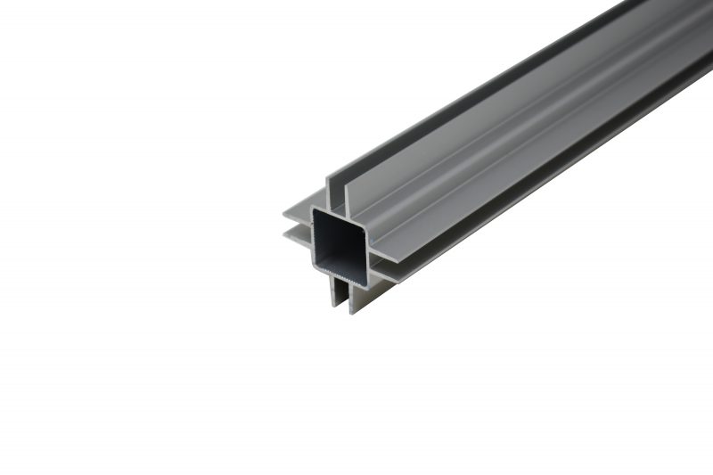 100-290-S 4-Way Extrusion (Centered) for 1/4 inch Captive Panel