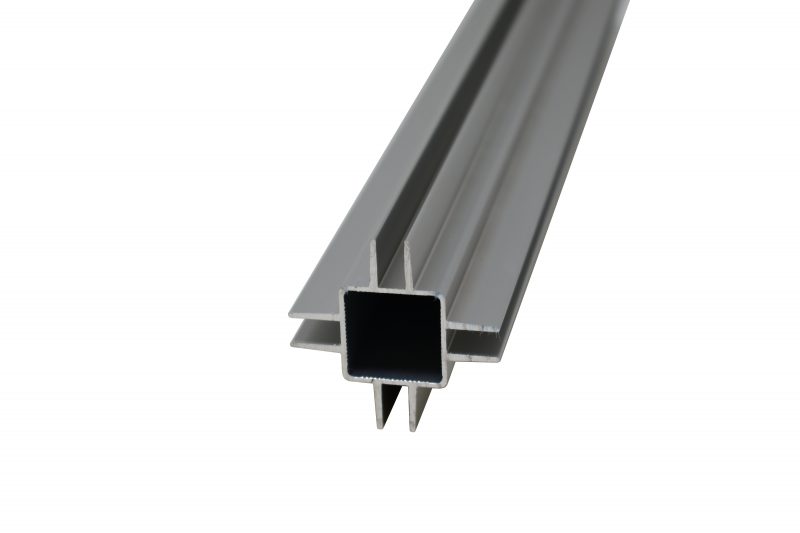 100-290-S 4-Way Extrusion (Centered) for 1/4 inch Captive Panel