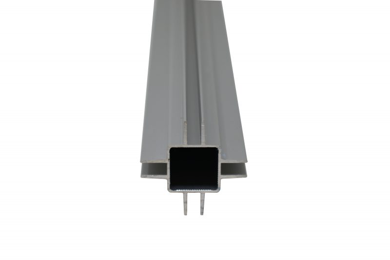 100-290-S 4-Way Extrusion (Centered) for 1/4 inch Captive Panel