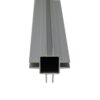 100-290-S 4-Way Extrusion (Centered) for 1/4 inch Captive Panel