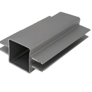 100-273-S 2-Way Captive Fin Centered Extruded Aluminum Tube for 1/4 inch Panel