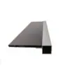 120 Single I-Fin Square Aluminum Extrusion for 1/4" Flush Panel - Image 4