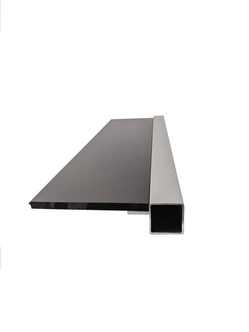 120 Single I-Fin Square Aluminum Extrusion for 1/4" Flush Panel - Image 4