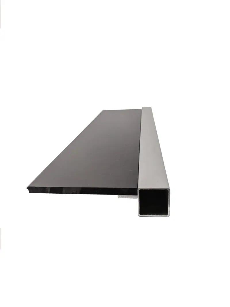 120 Single I-Fin Square Aluminum Extrusion for 1/4" Flush Panel - Image 4