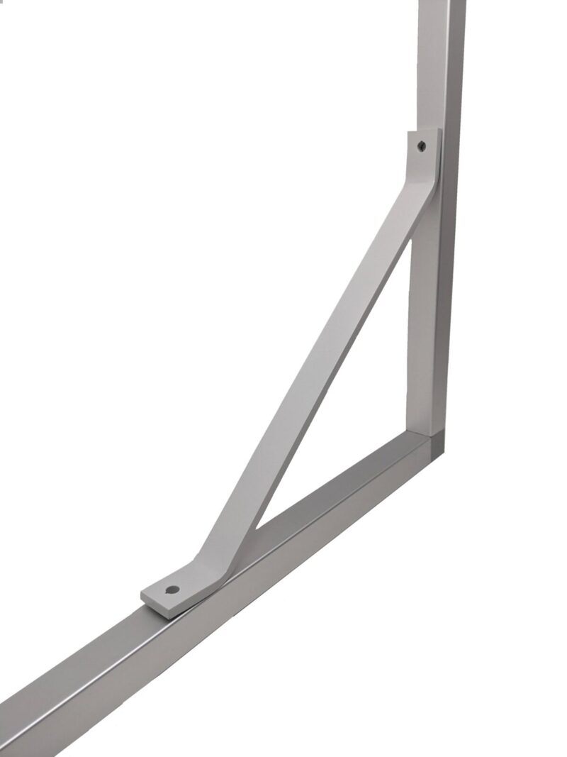 Support Bracket Gray without screws by EZTube global supplier of commercial and industrial boltless construction solutions